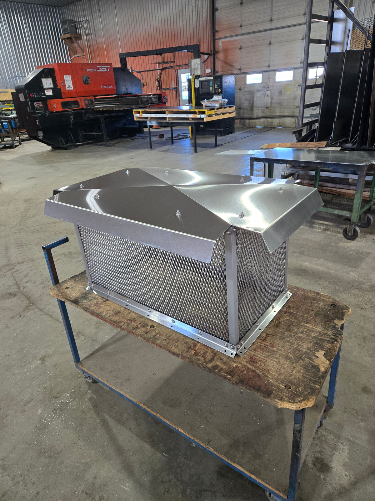 Custom Stainless Steel Fabricated Chimney Guards